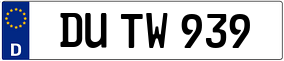 Trailer License Plate